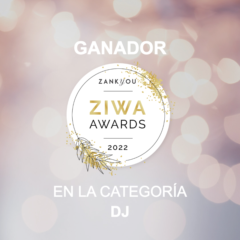 Certificado del premio Ziwa del año 2022 otorgado al Dj Diego Sánchez