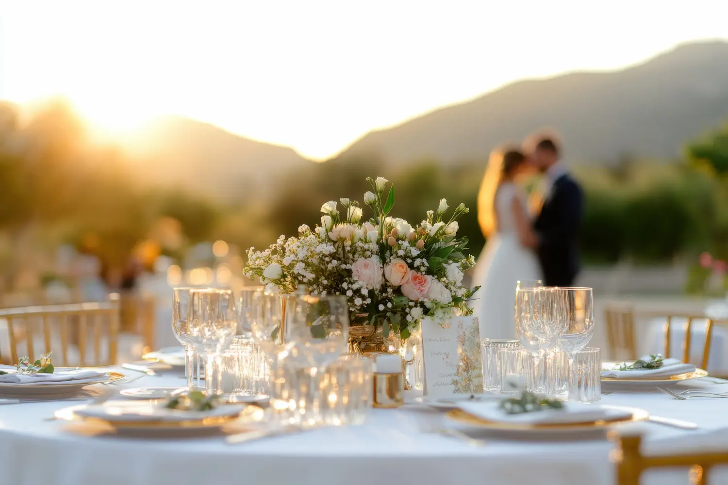 Luxury Outdoor Wedding Table Setting in Colombia
